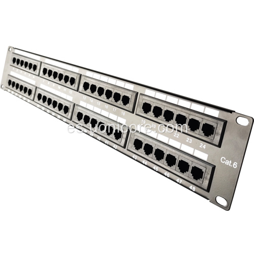 Panel de conexión Ethernet doméstico de 48 puertos RJ45